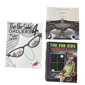 The Far Side Gary Larson Lot Of 3 - Gallery 4, 2008 Desk Calendar & Collection